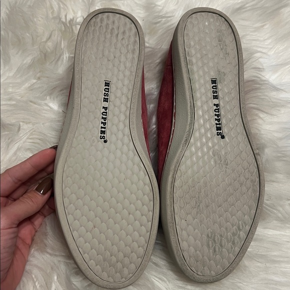 Hush Puppies Moyen Mauve Burgundy Suede Sneakers Women’s 9 Casual Classic Shoes - Picture 6 of 8